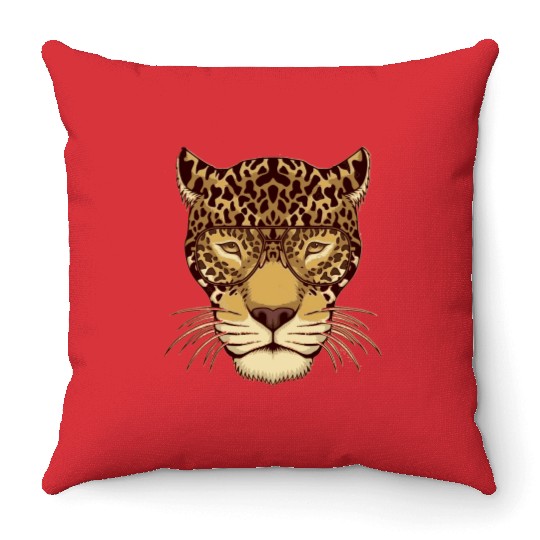 Leopard Punk Style Throw Pillows