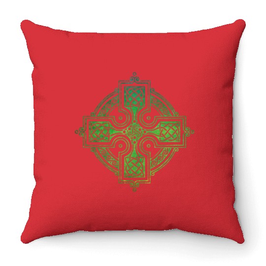 Celtic Cross Throw Pillows