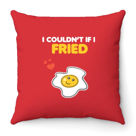 Matching Couple Funny Egg & Bacon Romantic Pun Throw Pillows