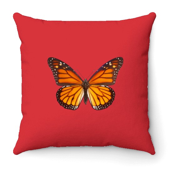 Monarch Butterfly Lover Throw Pillows Plant Milkweed
