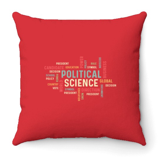 Political Science Careers Hardworking Student Gift Throw Pillows