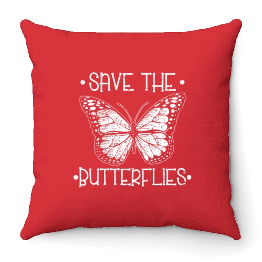 Save The Butterflies Monarch Vintage Collection Throw Pillows