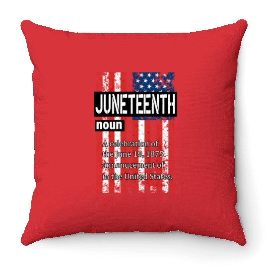 Juneteenth Black History Day Pride Gift Throw Pillows