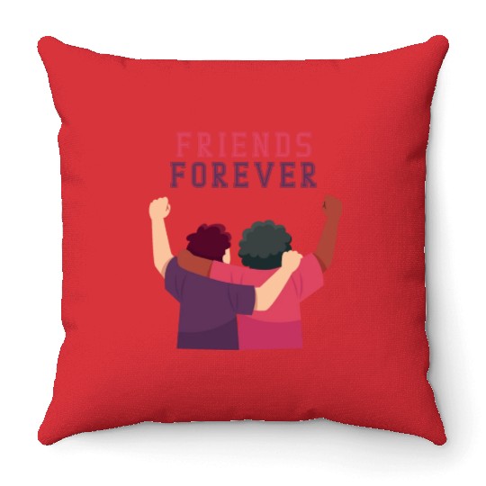 Cool Friends forever Throw Pillows for friendship day to you