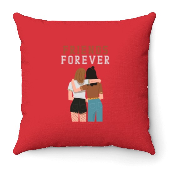 Cool Friends forever Throw Pillows for friendship day to you
