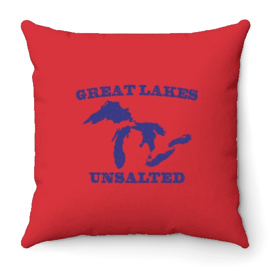 Great Lakes Unsalted Throw Pillows