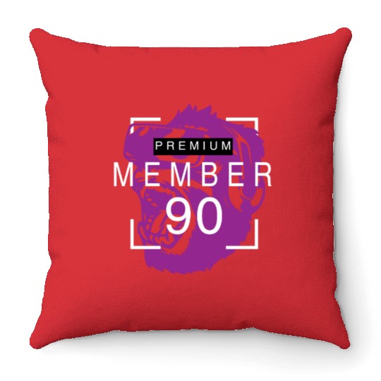 Gamer Team Throw Pillows 90 Ninety - Design: PurpleGorill