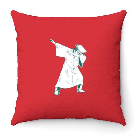 Graduation Dabbing University Graduation Dabbing U Throw Pillows