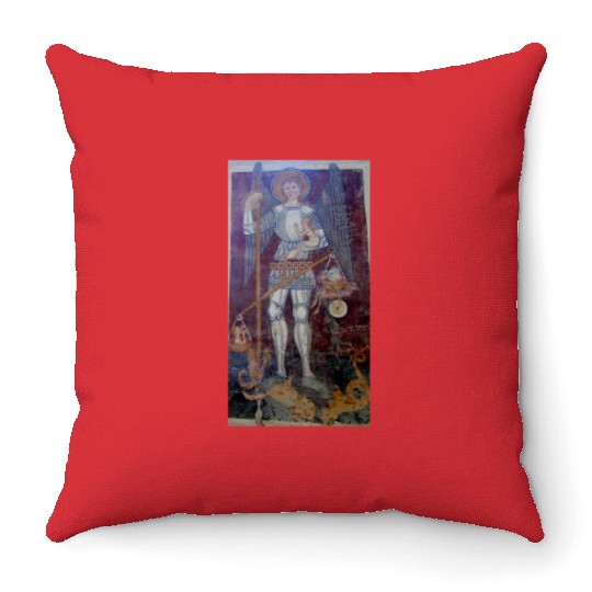 Saint Michael Throw Pillows