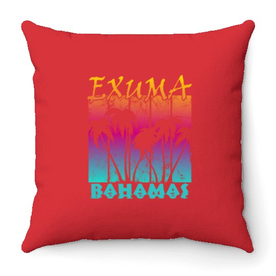 Exuma Bahamas Throw Pillows