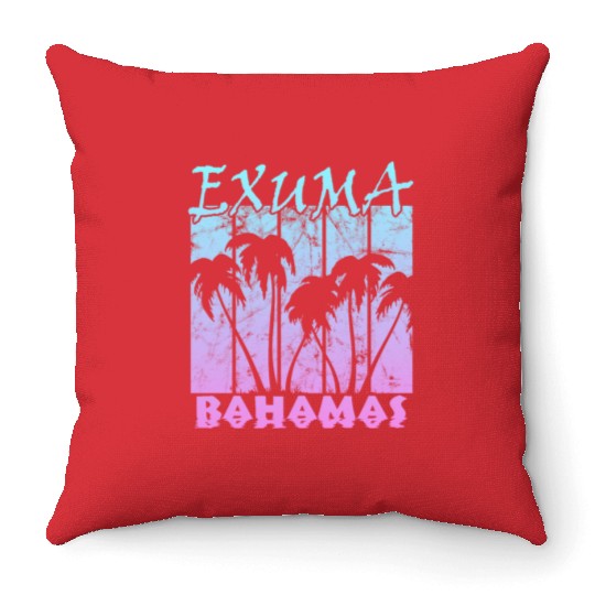Exuma Bahamas Throw Pillows