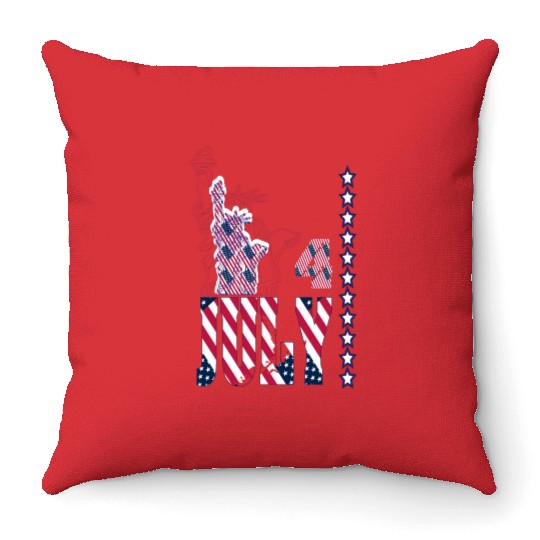 Independence Since 1776 Fourth July Throw Pillows