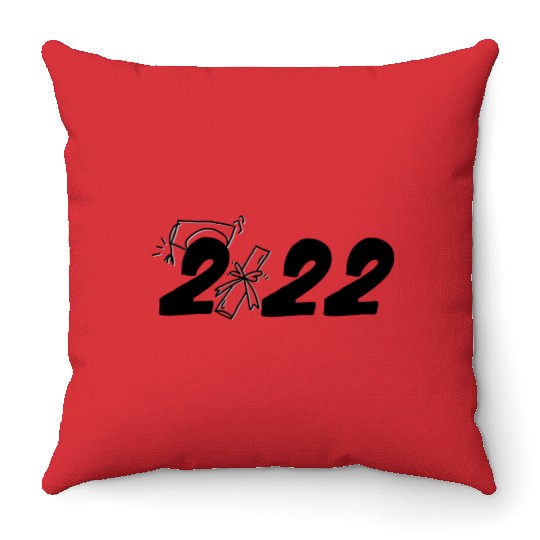 Mastered it 2022, Graduation, congratulations Throw Pillows
