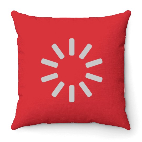 circle buffer no connection Throw Pillows