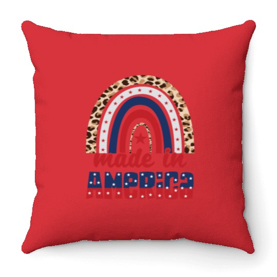 Made In America Throw Pillows