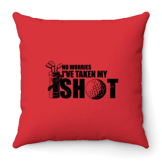 Hilarious Golfing Mockery Leisure Sarcasm Throw Pillows
