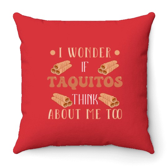 Taquito Mexican Food Lover Throw Pillows