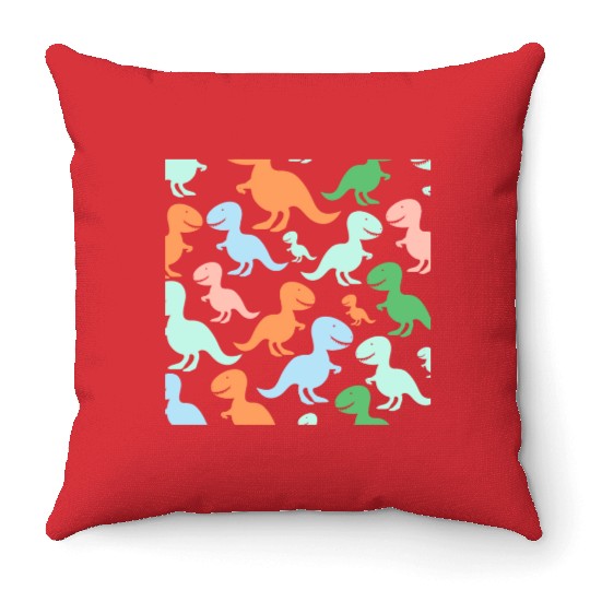 PAPA SAUR, Father's Day Throw Pillows