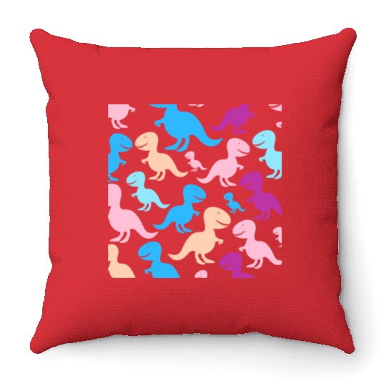 PAPA SAUR, Father's Day Throw Pillows