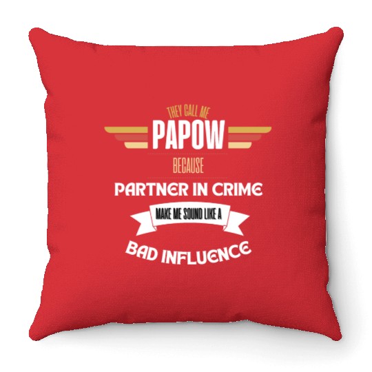 PAPA SAUR, Father's Day Throw Pillows