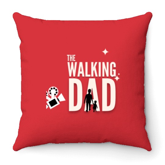 PAPA SAUR, Father's Day Throw Pillows