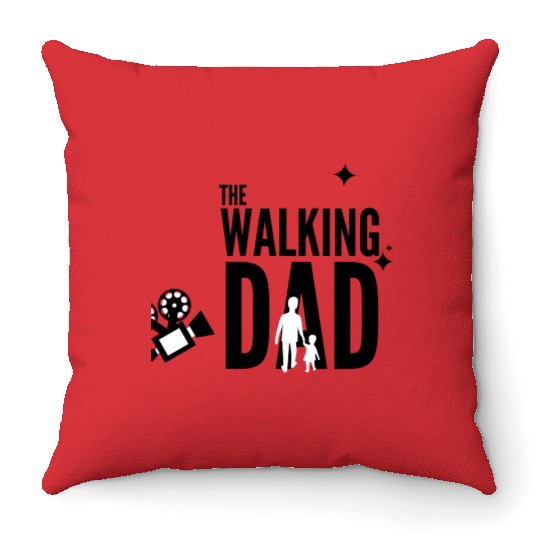 PAPA SAUR, Father's Day Throw Pillows