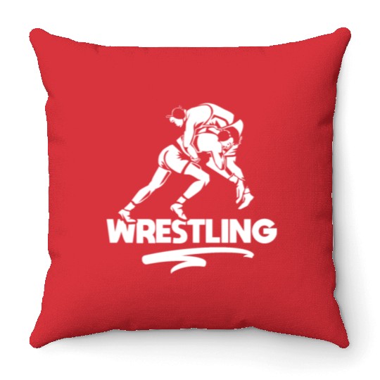 Wrestling Martial Arts Wrestle Wrestler Hobby Throw Pillows