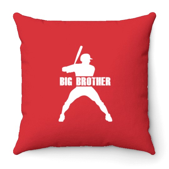 Baseball Big Brother Son Baseball Throw Pillows