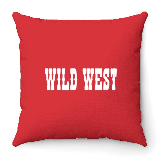 wild west Throw Pillows