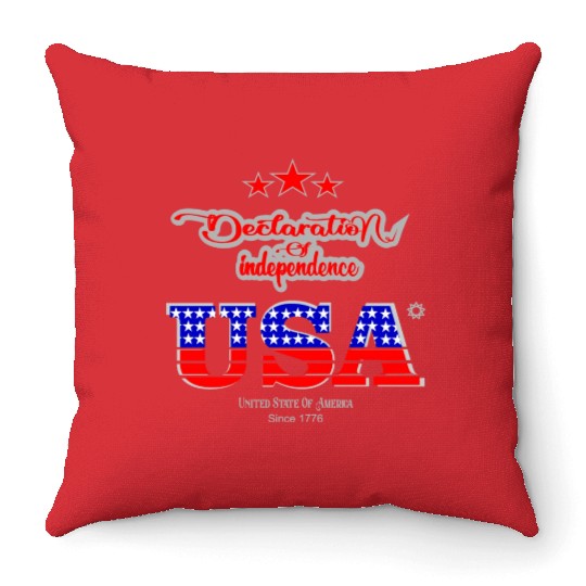 Declaration of Independence 1776 -Independence Day Throw Pillows