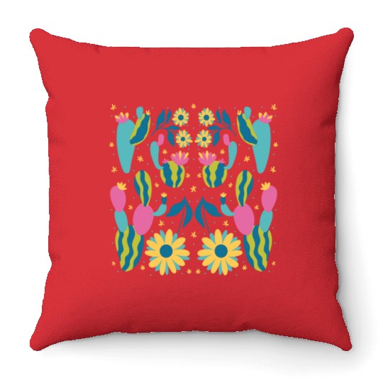 design, art, cartoon, graphic, decoration, drawing Throw Pillows