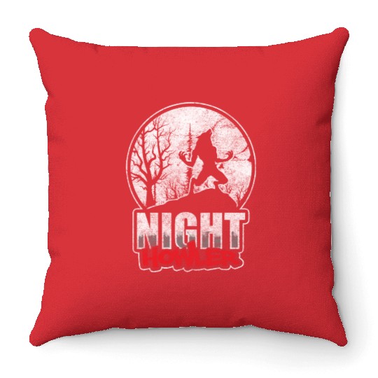 Werewolf Wolves Horror Throw Pillows