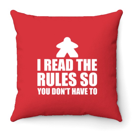 Board Game Card Throw Pillows