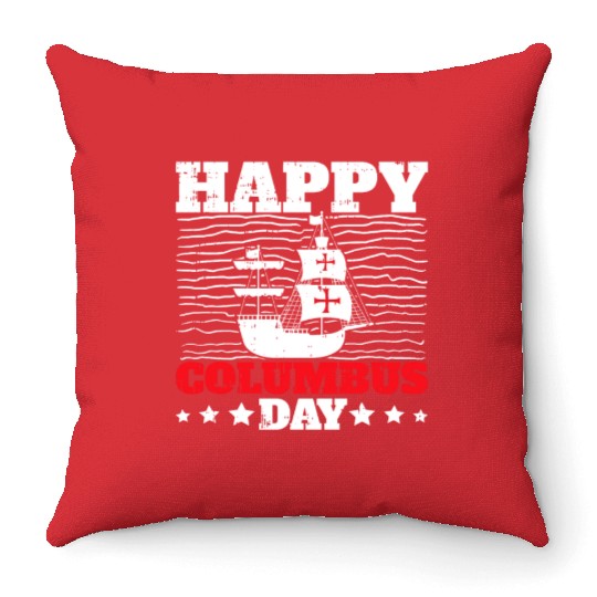 Columbus Day Italian Pride Throw Pillows