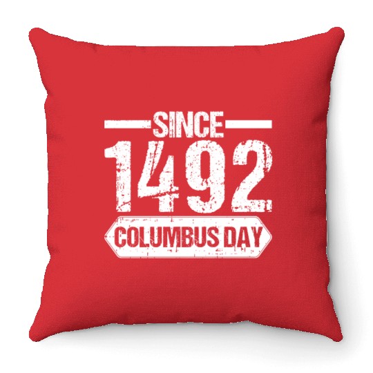 Columbus Day Italian Pride Throw Pillows
