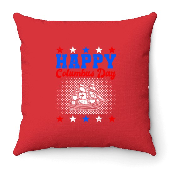 Columbus Day Italian Pride Throw Pillows