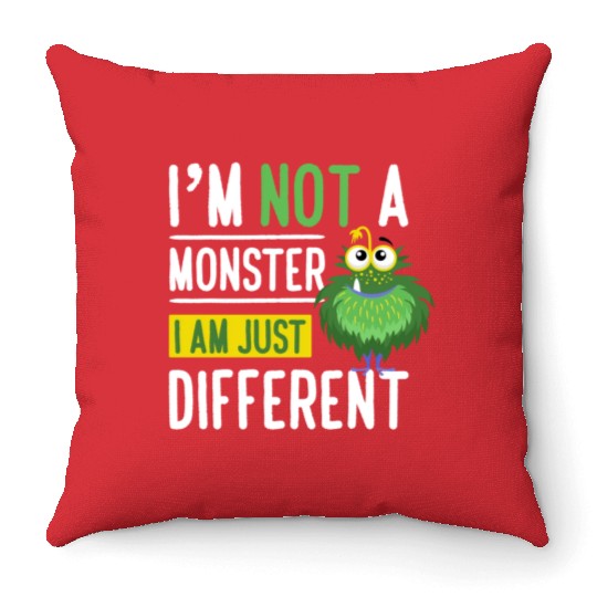Evil Baby Little Sister Sister Throw Pillows