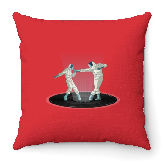 Dancing Astronauts Throw Pillows