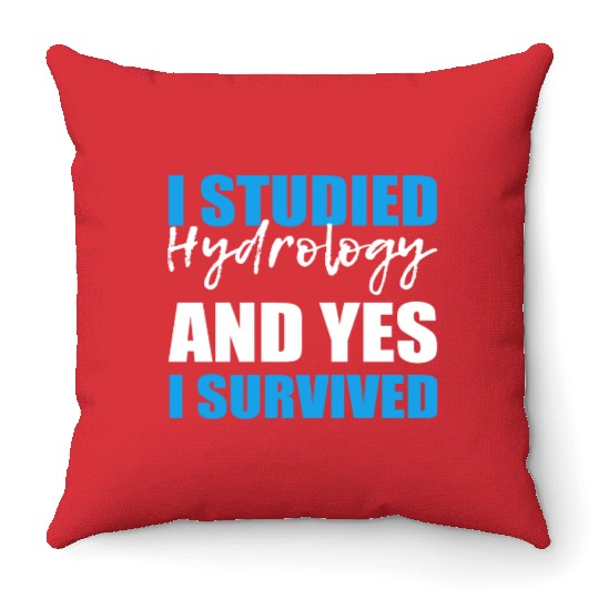 Yes I Survived Graduate Student Gift Throw Pillows