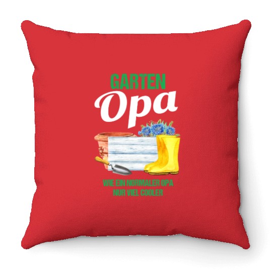 Garden Grandpa Funny Quote Gift Men Throw Pillows