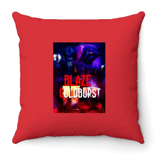 Blaze Goldburst Fantasy Book Thriller Throw Pillows