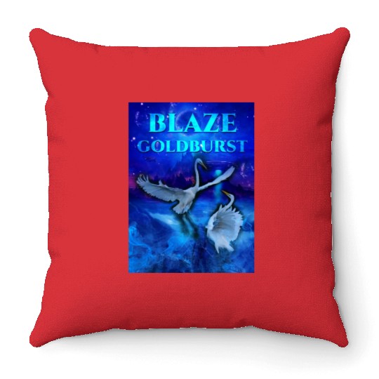 Blaze Goldburst Fantasy Book Birds Animals Fight Throw Pillows