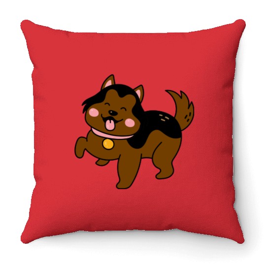 Cute Puppy Throw Pillows