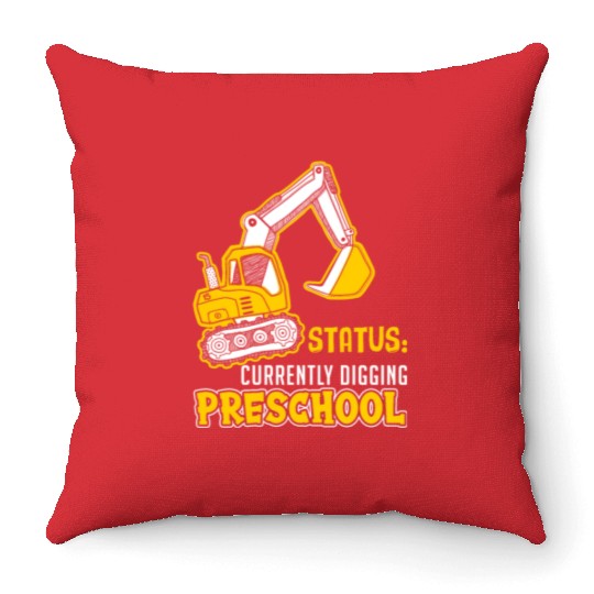 Kids Back to School Currently Digging Preschool Throw Pillows