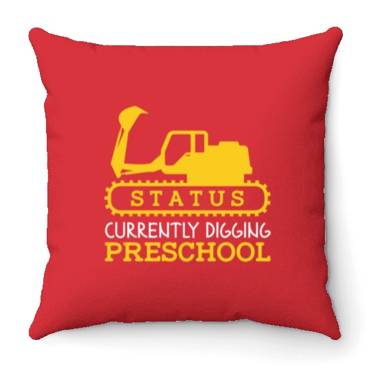 Kids Back to School Currently Digging Preschool Throw Pillows