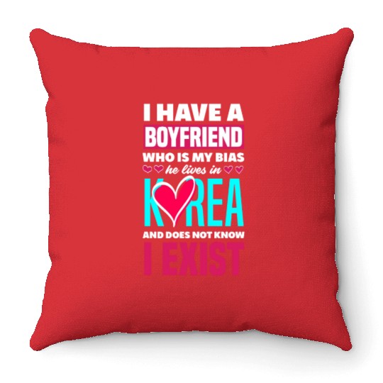 K-Pop K-Drama Korean Pop Music Throw Pillows