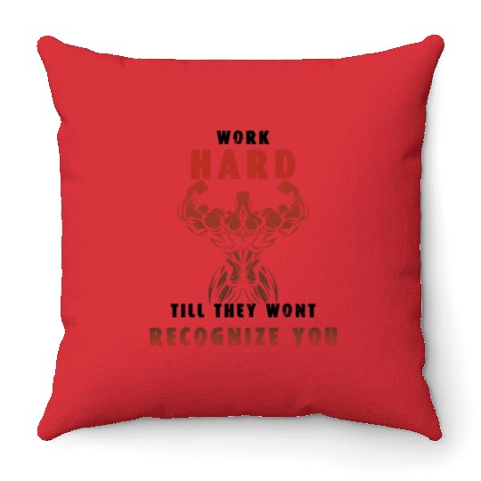 I Will Win Just Watch / gym /workout /exercise Throw Pillows