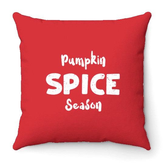 Pumpkin Spice Season - Pumpkin Throw Pillows