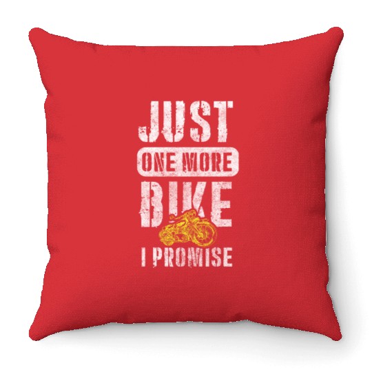 Biker Chopper Racing Throw Pillows