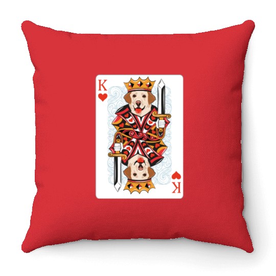 Pet King (Labrador retriever) Throw Pillows